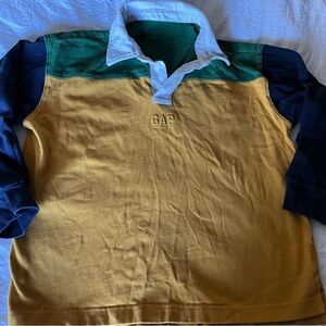 GAP Kids Green and White Shirt